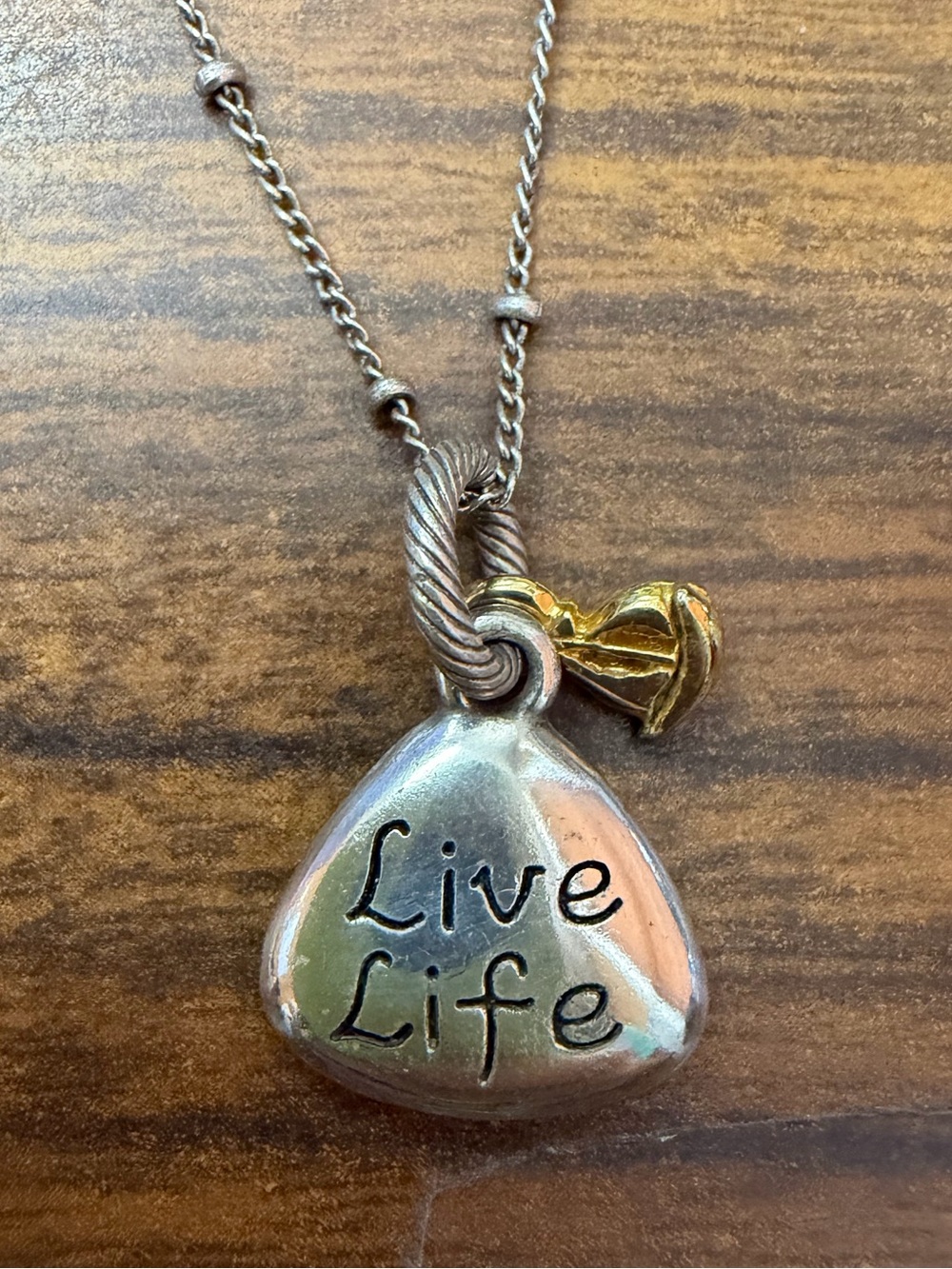 Brighton Live Life reversible sunset palm tree Necklace